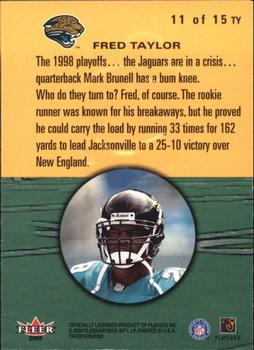 2000 Fleer Tradition - The Whole Ten Yards #11 TY Fred Taylor Back