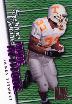 1995 SkyBox Impact - NFL on FOX: Same Game More Attitude #F7 James Stewart Front