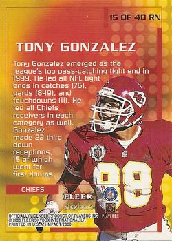 2000 Impact - Rewind '99 #15 RN Tony Gonzalez Back
