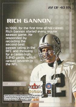 2000 Impact - Rewind '99 #22 RN Rich Gannon Back
