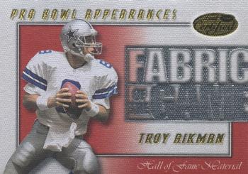 2000 Leaf Certified - Fabric of the Game #FG-6 Troy Aikman Front
