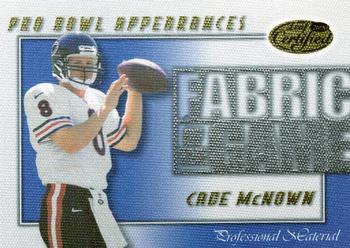2000 Leaf Certified - Fabric of the Game #FG-20 Cade McNown Front