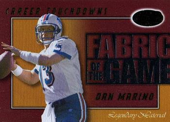 2000 Leaf Certified - Fabric of the Game #FG-26 Dan Marino Front