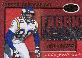 2000 Leaf Certified - Fabric of the Game #FG-31 Cris Carter Front