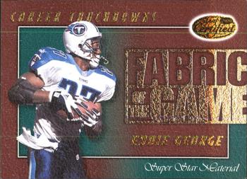 2000 Leaf Certified - Fabric of the Game #FG-33 Eddie George Front