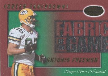 2000 Leaf Certified - Fabric of the Game #FG-35 Antonio Freeman Front