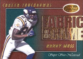 2000 Leaf Certified - Fabric of the Game #FG-37 Randy Moss Front