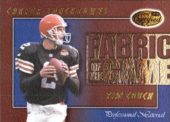 2000 Leaf Certified - Fabric of the Game #FG-44 Tim Couch Front