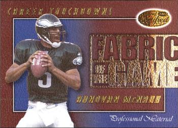 2000 Leaf Certified - Fabric of the Game #FG-46 Donovan McNabb Front