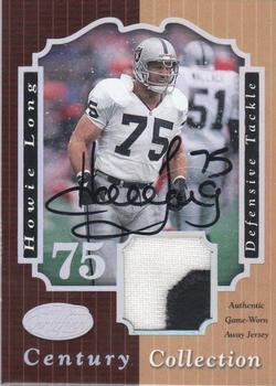 2000 Leaf Certified - Heritage Collection Century #HL75-A Howie Long Front