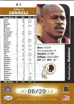2000 Leaf Certified - Mirror Gold #97 Albert Connell Back