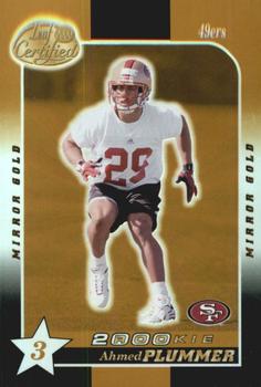 2000 Leaf Certified - Mirror Gold #183 Ahmed Plummer Front