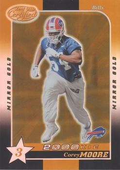 2000 Leaf Certified - Mirror Gold #186 Corey Moore Front