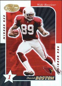 2000 Leaf Certified - Mirror Red #4 David Boston Front
