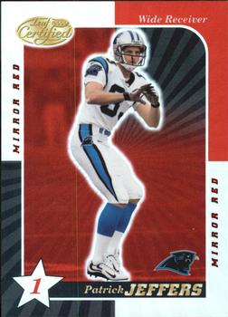 2000 Leaf Certified - Mirror Red #23 Patrick Jeffers Front