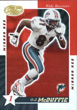 2000 Leaf Certified - Mirror Red #50 O.J. McDuffie Front