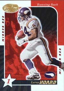 2000 Leaf Certified - Mirror Red #56 Leroy Hoard Front