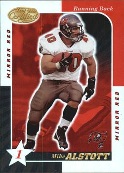 2000 Leaf Certified - Mirror Red #86 Mike Alstott Front