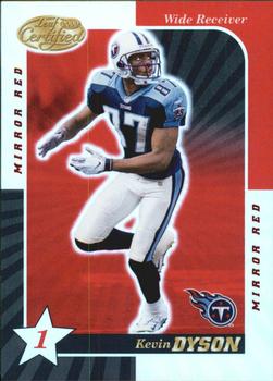2000 Leaf Certified - Mirror Red #91 Kevin Dyson Front