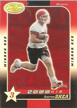 2000 Leaf Certified - Mirror Red #162 Aaron Shea Front