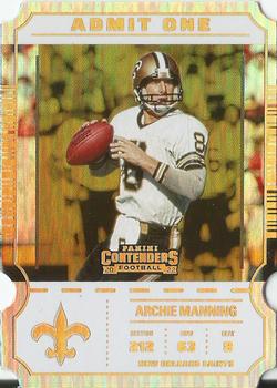 2022 Panini Contenders - Admit One #AO-AMA Archie Manning Front