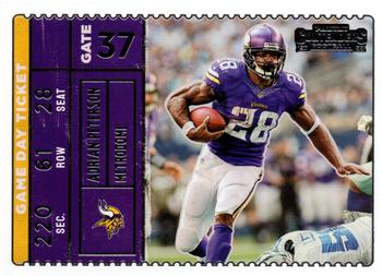 2022 Panini Contenders - Game Day Ticket #GDT-ADP Adrian Peterson Front