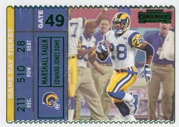 2022 Panini Contenders - Game Day Ticket Emerald #GDT-MFA Marshall Faulk Front