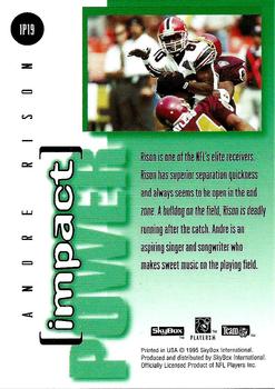 1995 SkyBox Impact #IP19 Andre Rison Back