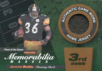 2000 Leaf Limited - Piece of the Game Previews Third Down #JB36-B Jerome Bettis Front