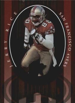 2000 Leaf Rookies & Stars - Great American Heroes #GAH8 Jerry Rice Front