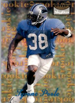 1995 SkyBox Premium #176 Tyrone Poole Front