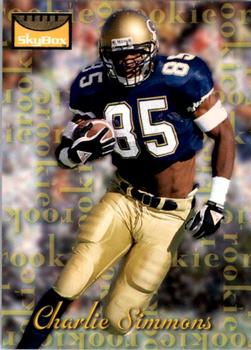 1995 SkyBox Premium #185 Charlie Simmons Front
