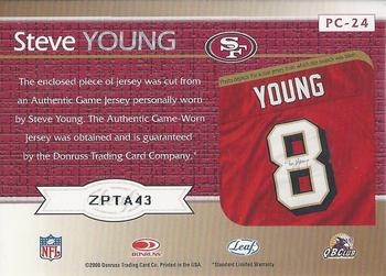 2000 Leaf Rookies & Stars - Prime Cuts #PC-24 Steve Young Back