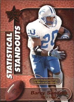2000 Leaf Rookies & Stars - Statistical Standouts #SS-13 Barry Sanders Front