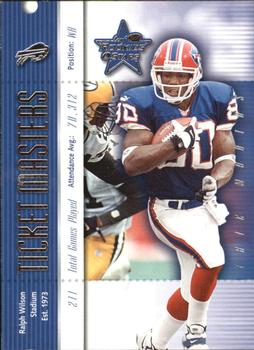 2000 Leaf Rookies & Stars - Ticket Masters #TM4 Eric Moulds / Rob Johnson Front