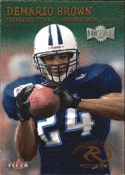 2000 Metal - Emerald #201 Demario Brown Front