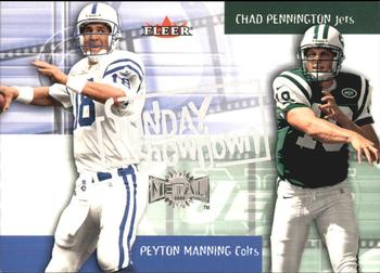 2000 Metal - Sunday Showdown #6 SS Peyton Manning / Chad Pennington Front