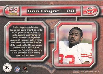 2000 Pacific - Finest Hour #20 Ron Dayne Back