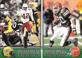 2000 Pacific - Gold #397 Donald Driver / Ronnie Powell Front