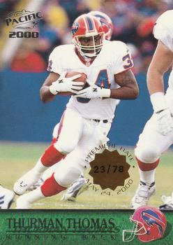 2000 Pacific - Premiere Date #46 Thurman Thomas Front