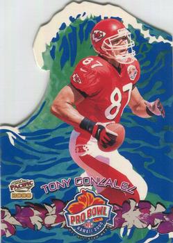 2000 Pacific - Pro Bowl Die Cuts #9 Tony Gonzalez Front