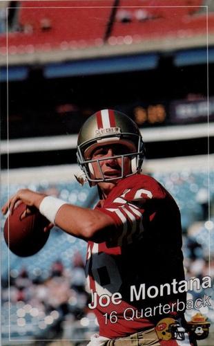 1988 San Francisco 49ers Smokey #NNO Joe Montana Front