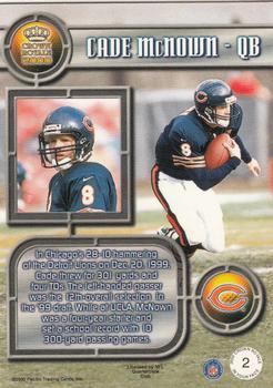 2000 Pacific Crown Royale - In Your Face #2 Cade McNown Back