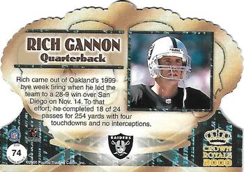 2000 Pacific Crown Royale - Limited Series #74 Rich Gannon Back