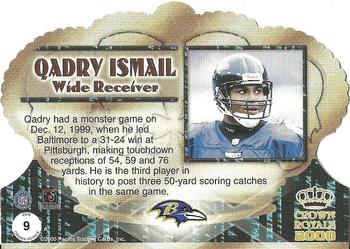 2000 Pacific Crown Royale - Retail #9 Qadry Ismail Back