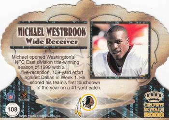2000 Pacific Crown Royale - Retail #108 Michael Westbrook Back