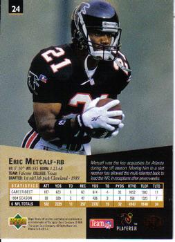 1995 SP #24 Eric Metcalf Back