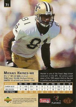 1995 SP #71 Michael Haynes Back