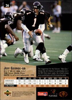 1995 SP #26 Jeff George Back