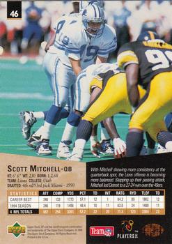 1995 SP #46 Scott Mitchell Back